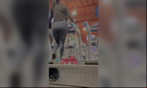 Candid big booty Latina